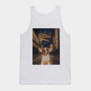 Dino VS Puppy Tank Top